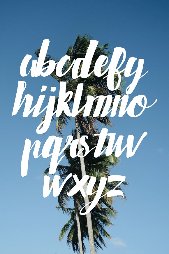Ruby's Notes, a hand brushed font