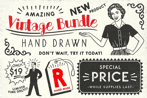 ZACK Vintage Font Bundle