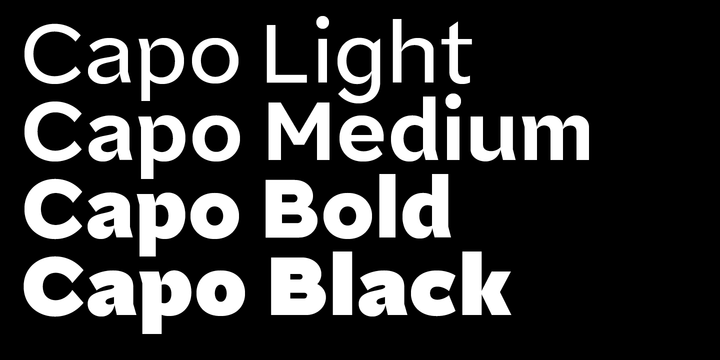 Capo Font Family