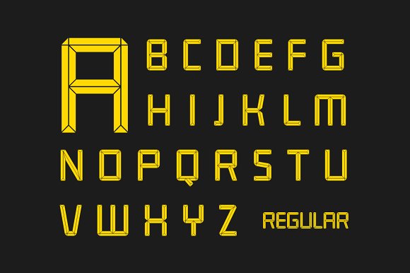 Construct family font