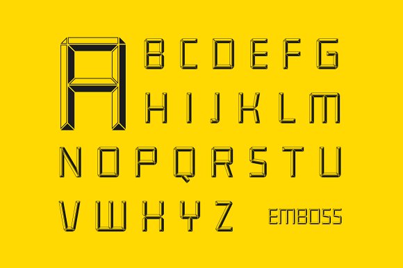 Construct family font