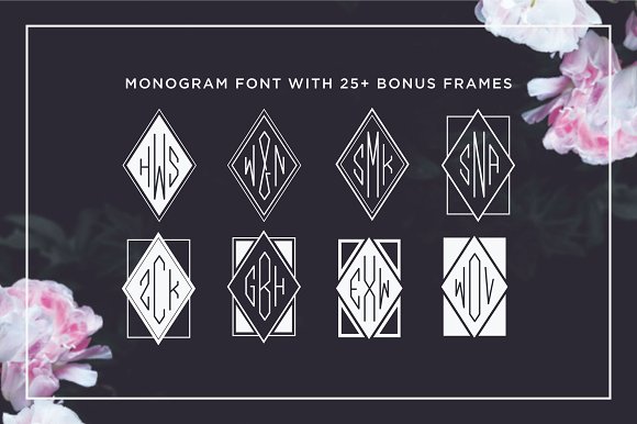 Diamond Monogram Font - Ifonts.xyz