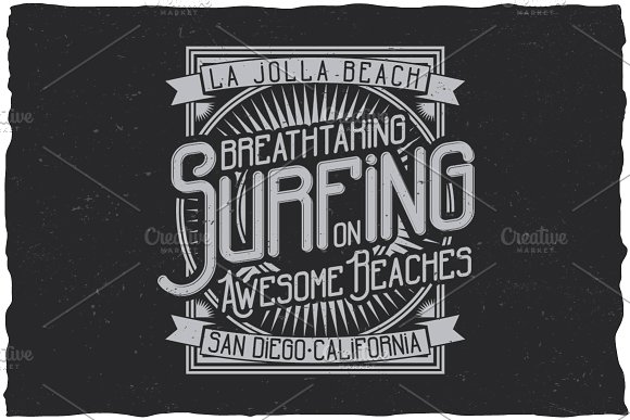 Marine Bay Vintage Label Typeface