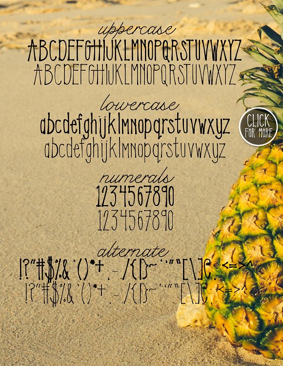 Sweet Pineapple Typeface