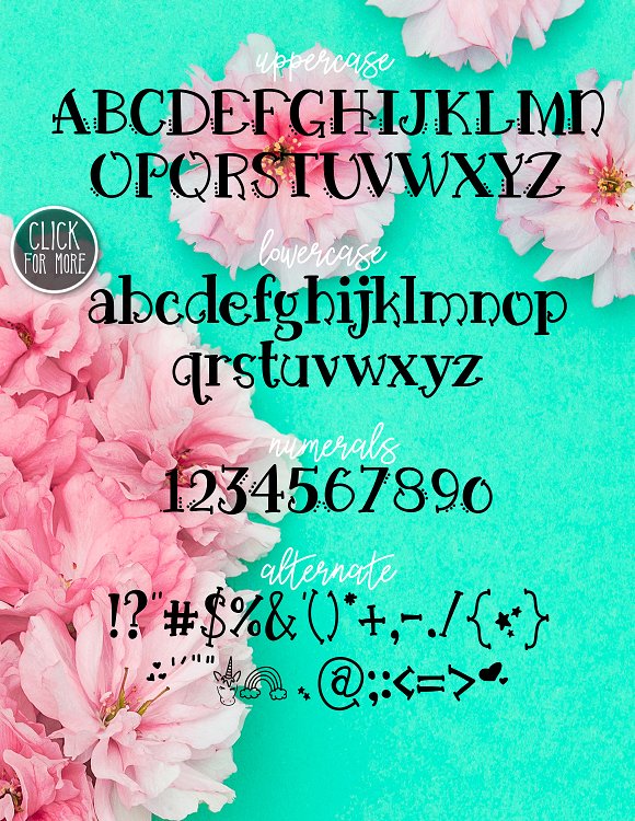 Unicorn Wishes a Magical Typeface