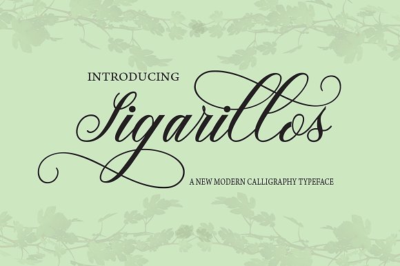 Free Sigarillos Script Fonts