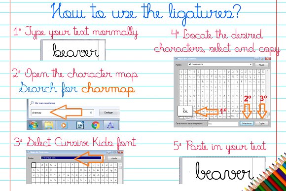 Fonts Cursive Kids and Cursive Trace