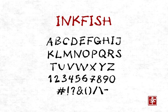 Inkfish font
