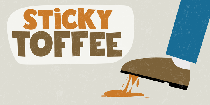 Sticky Toffee Font Family - 2 Fonts Sticky Toffee Font Family - 2 Fonts