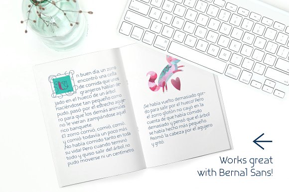 Bernal Drop Caps Color typeface