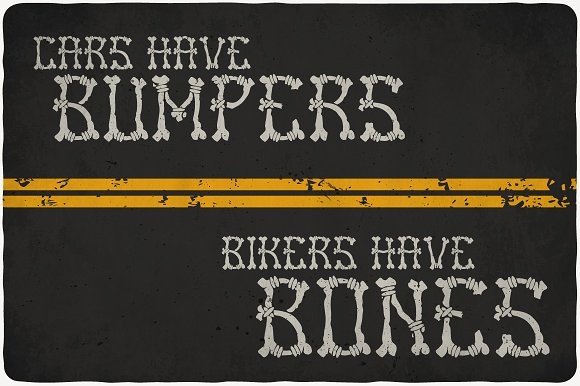 Bones Typeface