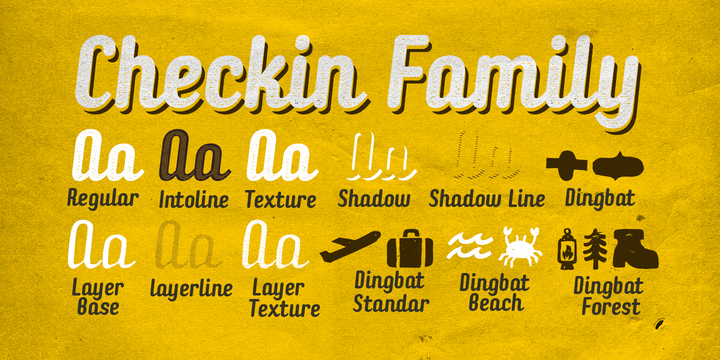 Checkin Script Font Family Checkin Script Font Family