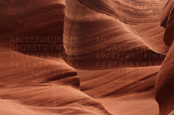 Coats Thin & Coats Thin Italic Coats Thin & Coats Thin Italic