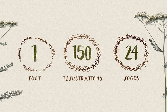 Peomy Extended Font & Illustrations