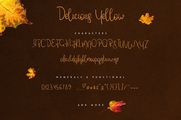 Delicious Yellow Script - Free Font
