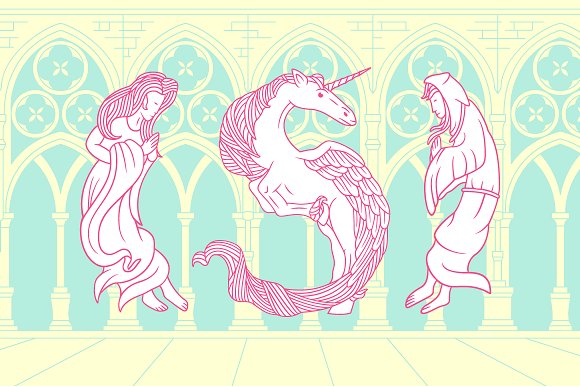 Pegacorn Initials