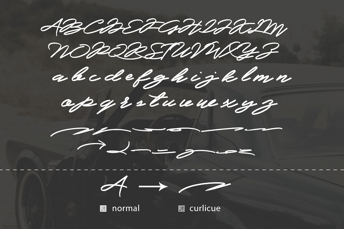 Slidingline Script Typeface Slidingline Script Typeface