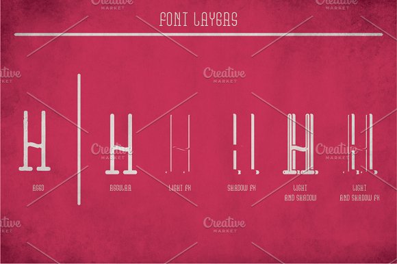 Vinegar Vintage Label Typeface