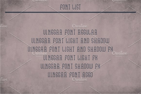 Vinegar Vintage Label Typeface
