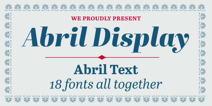 Abril Font Family Complete - Free Font