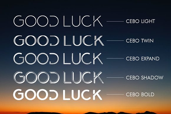 Cebo (5 Font) Cebo (5 Font)