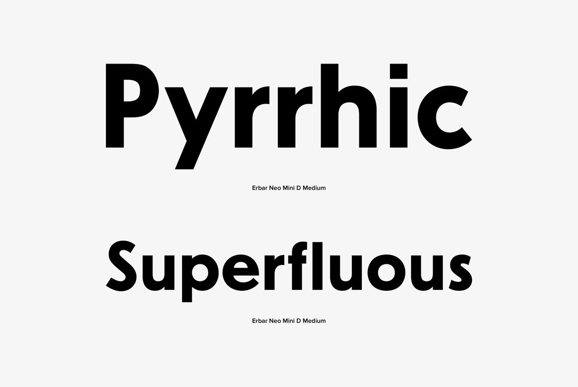 Erbar Neo Mini Font