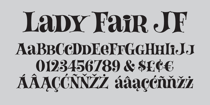 Lady Fair JF Font Lady Fair JF Font