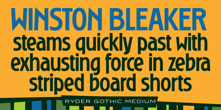 Ryder Gothic Pro Font Family Ryder Gothic Pro Font Family
