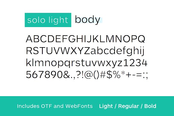 SOLO SANS - OTF SOLO SANS - OTF