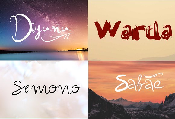 15 Handwritten Fonts Bundle SALE