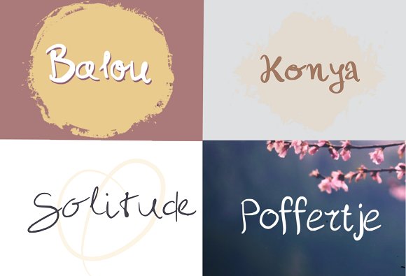 15 Handwritten Fonts Bundle SALE