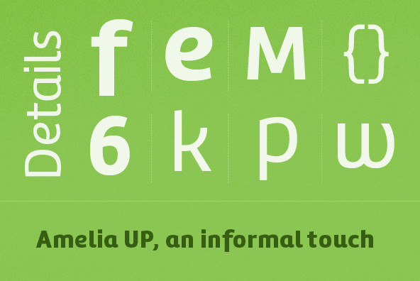Amelia UP! Font Family Amelia UP! Font Family