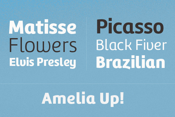 Amelia UP! Font Family Amelia UP! Font Family