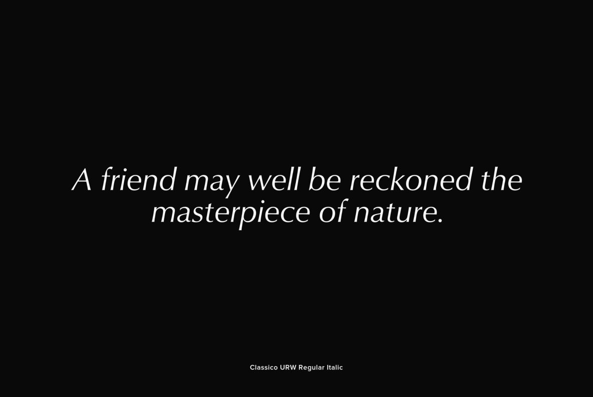 Classico Font Family