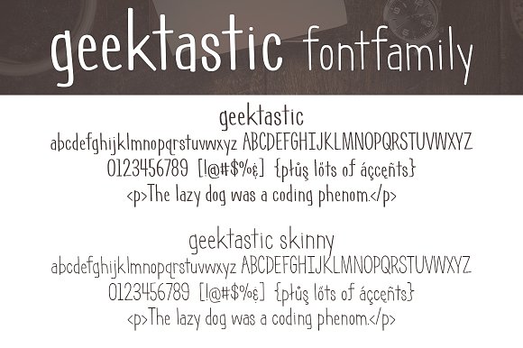 Geektastic Font Family