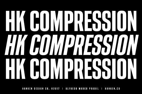 HK Compression™ - Free Font