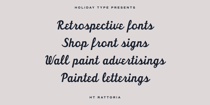HT Trattoria Font