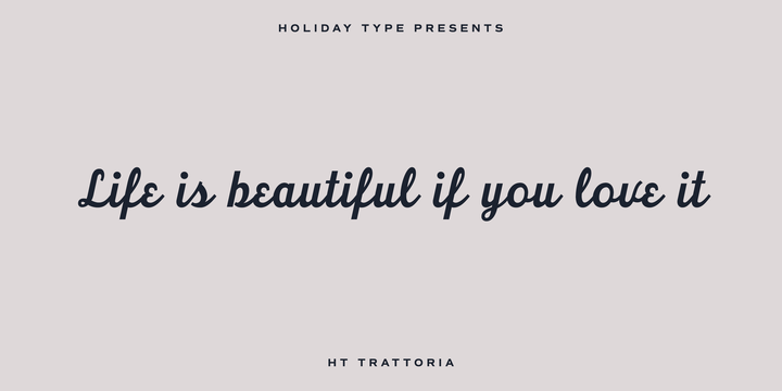 HT Trattoria Font