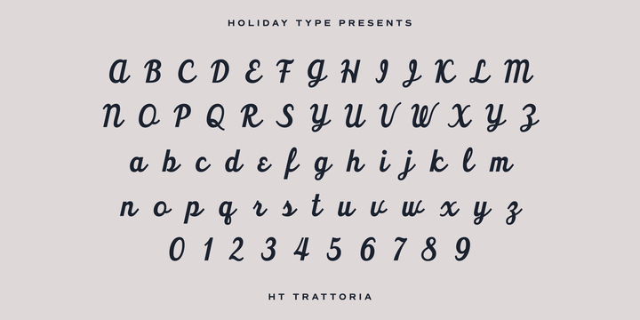 HT Trattoria Font
