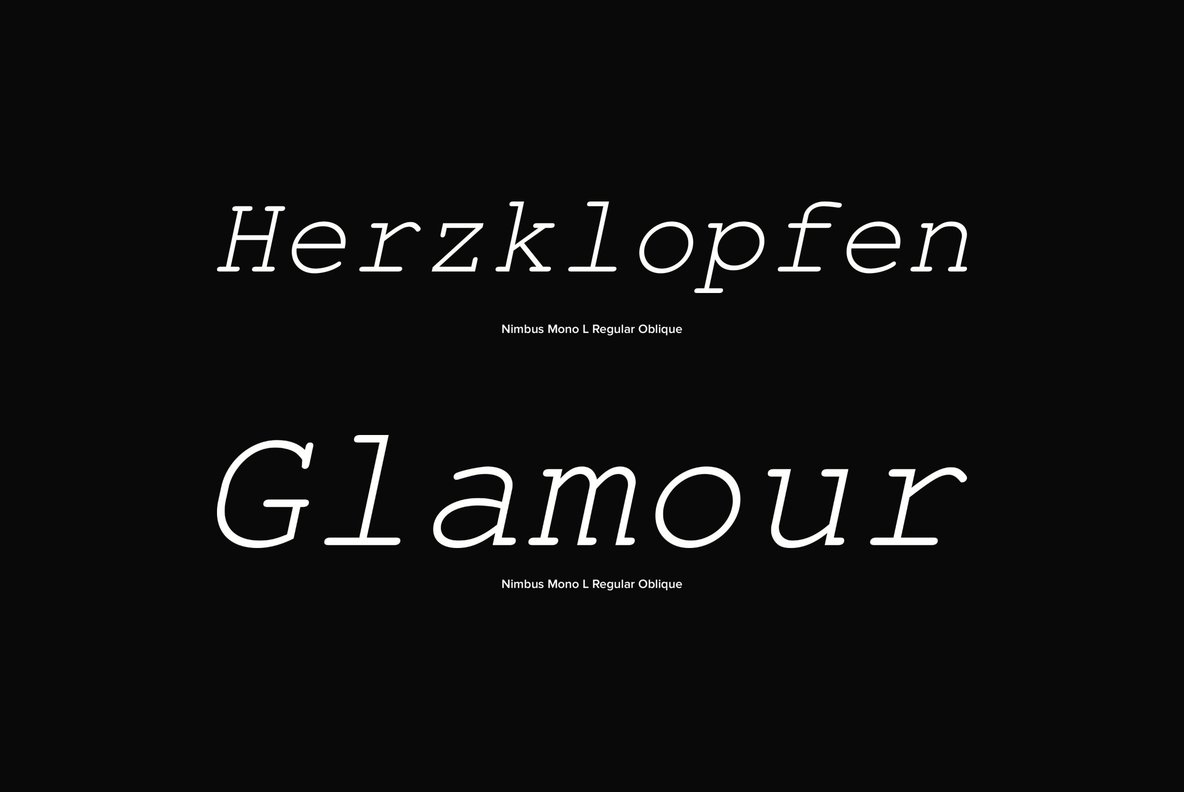 Nimbus Monospace Font Family