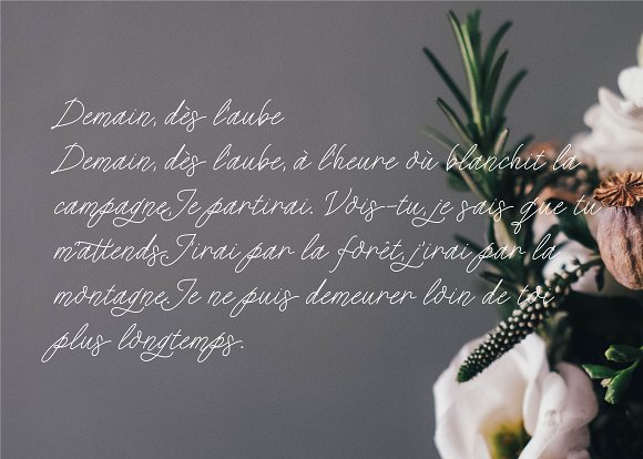 Que Sera Monoline Script