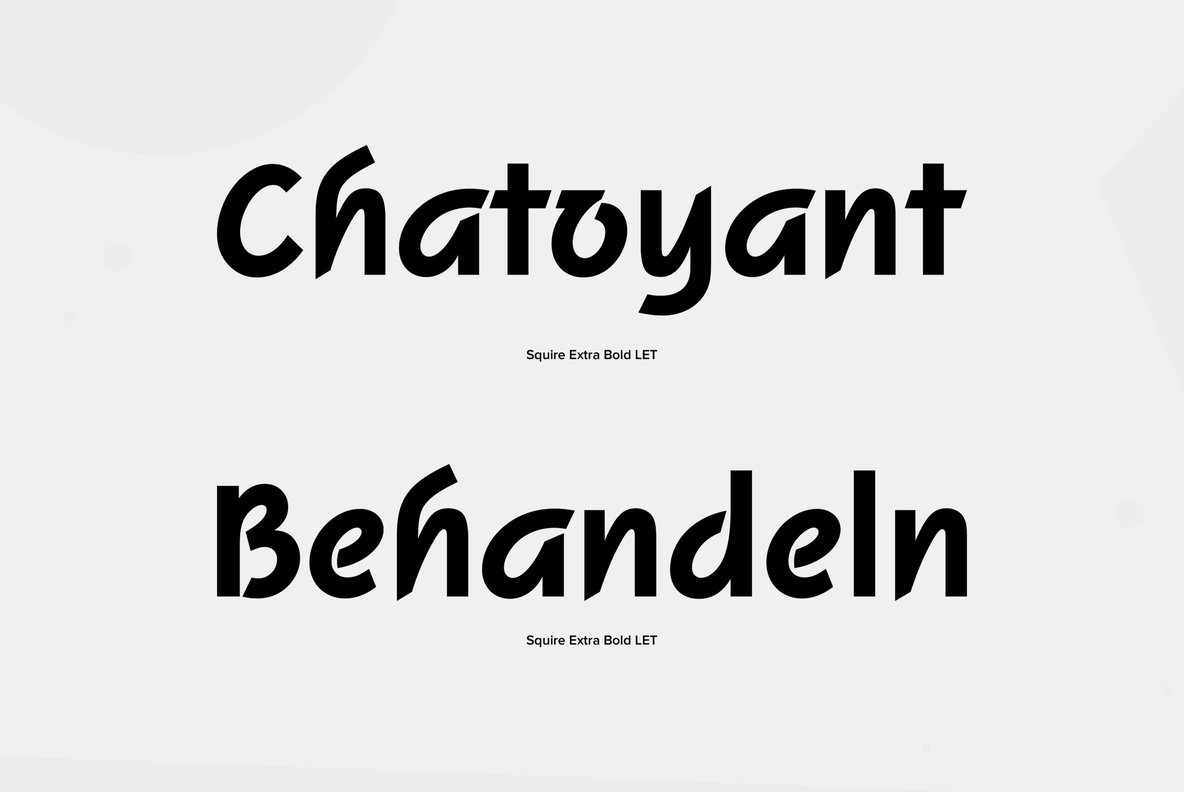 Squire Font Family Squire Font Family