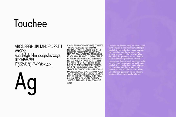 Touchee Minimal Sans Serif