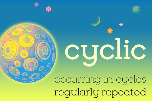 Cyclic Font