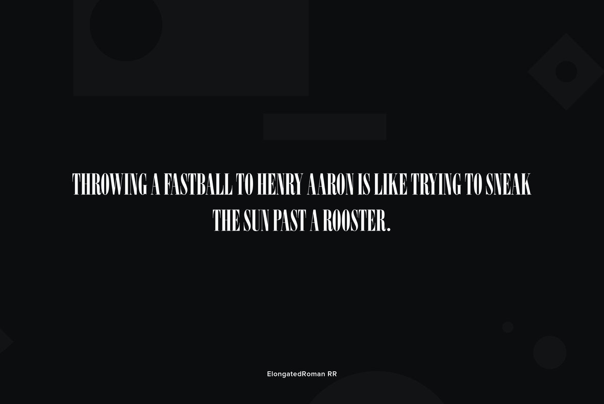 Elongated Roman Font - Free Font