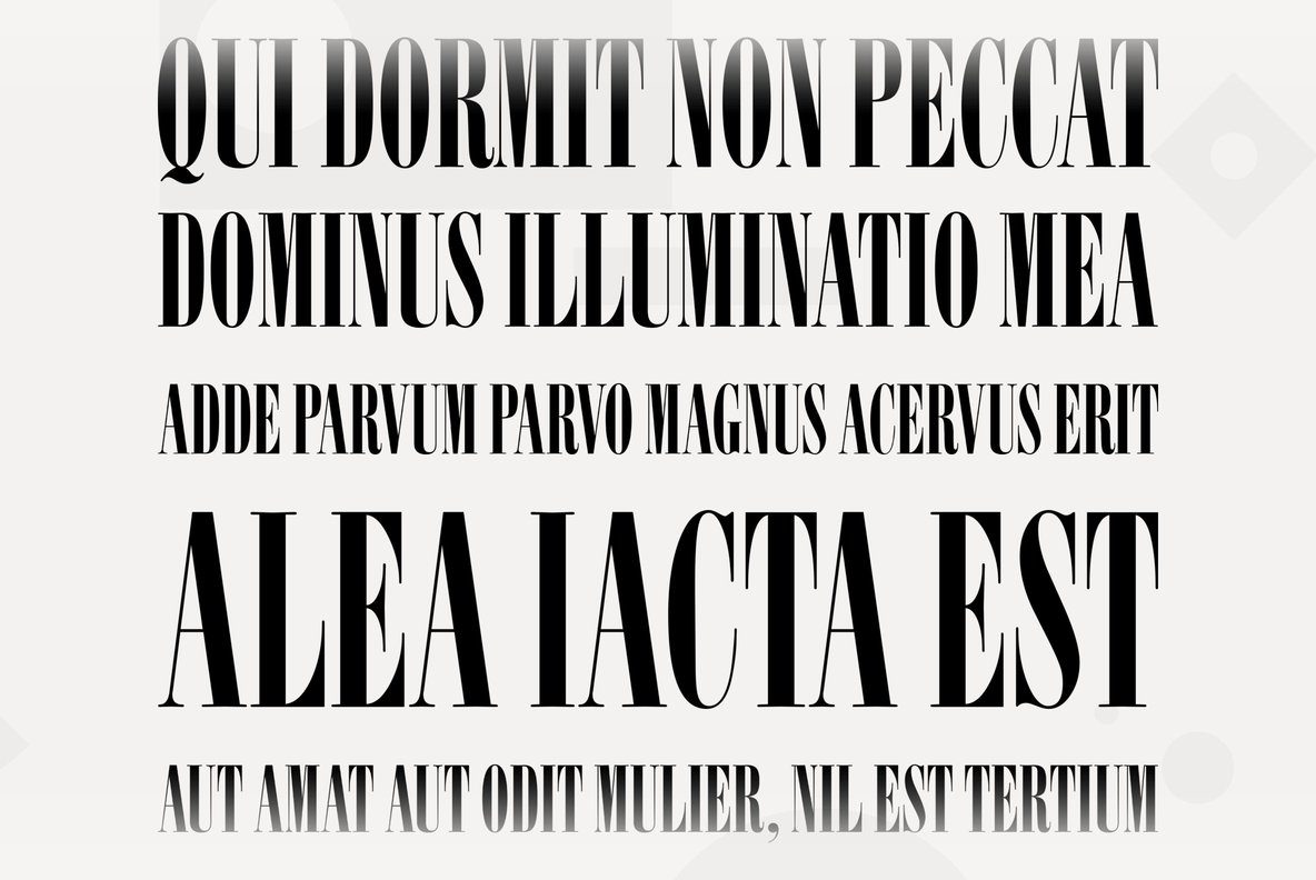 Elongated Roman Font - Free Font