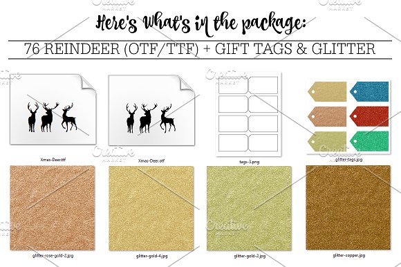 Hello Deer Logo & Holiday Font