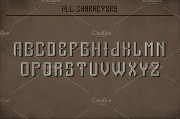 Drunk Modern Label Typeface