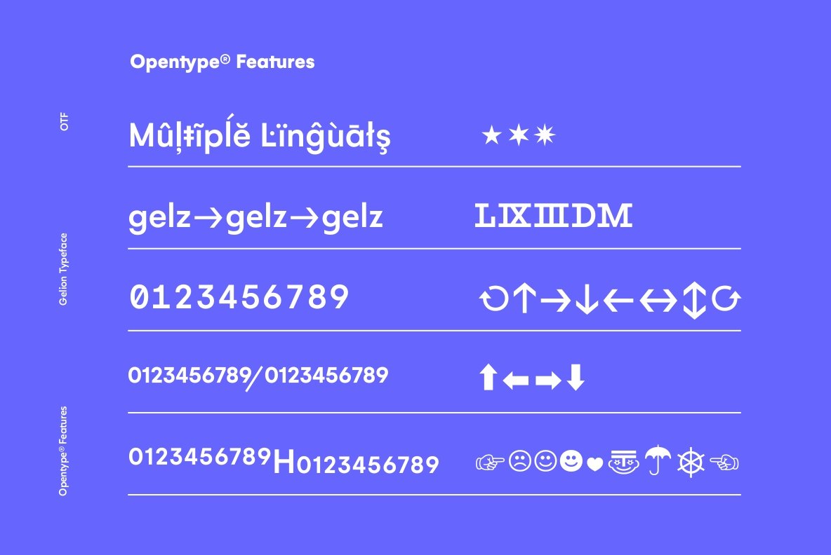Gelion Font Family