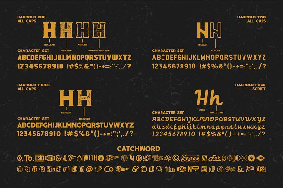 Harrold Font Bundle Harrold Font Bundle